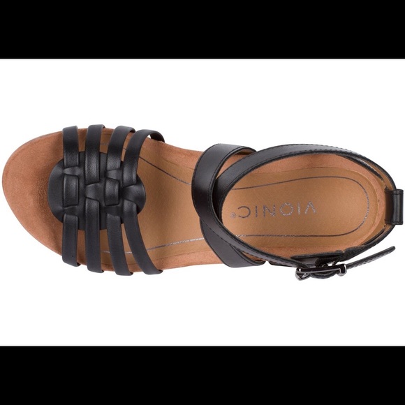 Vionic Clarisa raffia black NEW - Picture 5 of 5